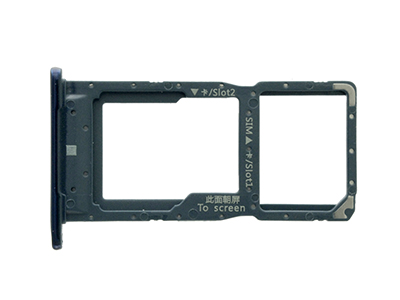 Huawei P Smart 2019 - Sim Card 2/SD Card Holder Sapphire Blu