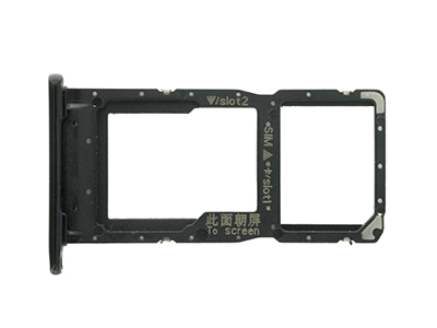 Huawei P Smart 2019 - Sim Card 2/SD Card Holder Black