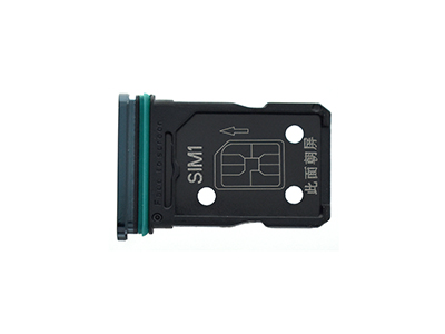 Oppo Reno4 5G - Dual Sim-card Holder Space Black