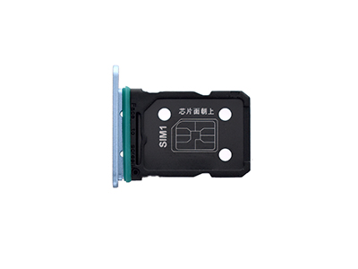 Oppo Reno6 5G - Sportello Dual Sim card + Alloggio Arctic Blue