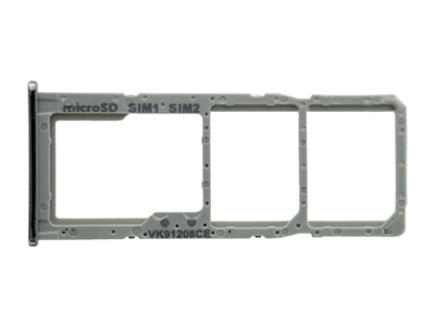 Samsung SM-A515 Galaxy A51 - Sportello Dual Sim card/SD Card + Alloggio Silver per vers. Bianco