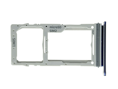 Samsung SM-G770 Galaxy S10 Lite - Sportello Dual Sim card/SD Card + Alloggio Blu