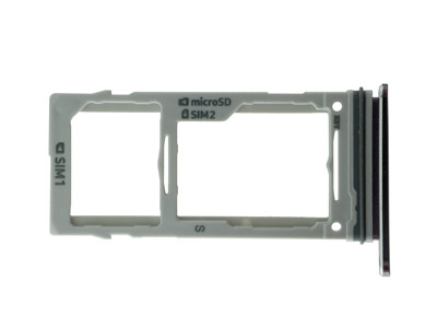 Samsung SM-G965 Galaxy S9 + - Sportello Dual-Sim card + Alloggio Orchid Grey
