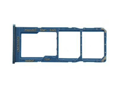 Samsung SM-M127 Galaxy M12 - Sportello Dual Sim card/SD Card + Alloggio Blue