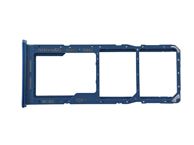 Samsung SM-M325 Galaxy M32 - Sportello Dual Sim card/SD Card + Alloggio Blue