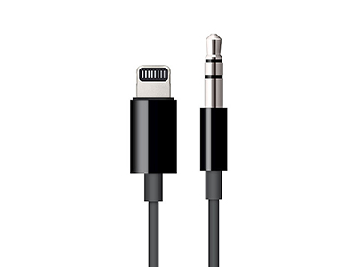 Apple iPad Mini 3 Model n: A1599-A1600 - MR2C2ZM/A Lightning - Jack Audio 3.5mm data cable 1.2m Black