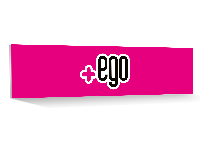 Oppo Reno - Top banner display 120x30cm  +EGO Magenta