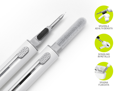 Motorola Millestone - XT720 - Multi Cleaning Pen for Earphones 3 in 1 White