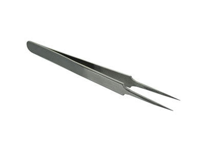Alcatel 511 - Linear antistatic tweezers in steel Micro-tip