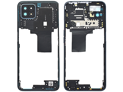 Oppo A73 5G - Rear Cover + Antenna NFC + Vetrino Camera + Tasti Laterali Navy Black