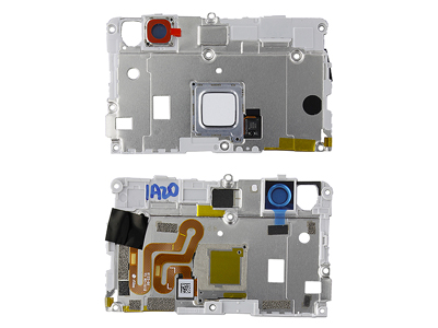 Huawei P9 Lite Dual Sim - Rear Cover + Lettore Impronta + Vetrino Camera Bianco