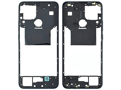 Oppo A15 - Rear Cover + Side Keys Dynamic Black