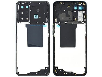 Oppo A54 5G - Rear Cover + Volume Keys + Camera Lens + Flash + NFC Antenna Fluid Black