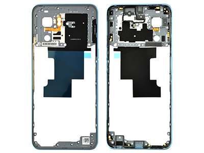 Oppo A77 5G - Rear Cover + Volume Keys + NFC Antenna Blue