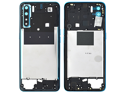 Oppo A91 - Rear Cover + Side Keys + Camera Lens + NFC Antenna Blazing Blue