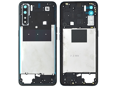 Oppo A91 - Rear Cover + Side Keys + Camera Lens + NFC Antenna Lightening Black
