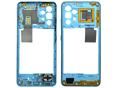 Samsung SM-A325 Galaxy A32 - Rear Cover + Side Keys + NFC Antenna + Ringtone Module Awesome Blue