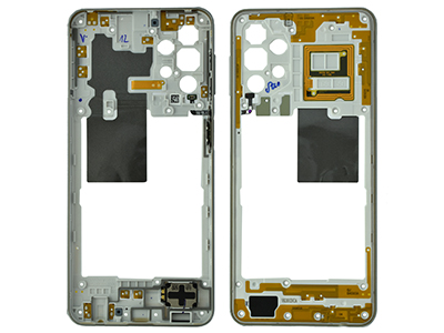 Samsung SM-A326 Galaxy A32 5G - Rear Cover + Side Keys + NFC Antenna + Ringtone Module White
