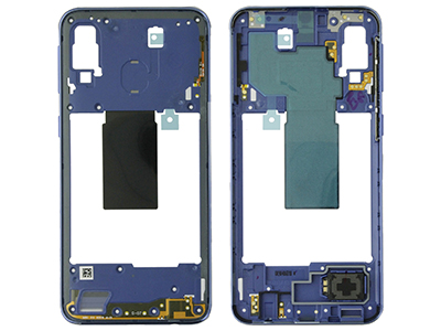 Samsung SM-A405 Galaxy A40 - Rear Cover + Ringtone Module + Antenna + Side Keys Blue