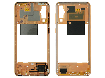 Samsung SM-A505 Galaxy A50 - Rear Cover + Ringtone Module + Antenna + Side Keys Orange