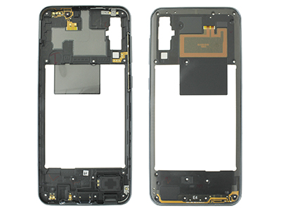 Samsung SM-A505 Galaxy A50 - Rear Cover + Ringtone Module + Antenna + Side Keys Black