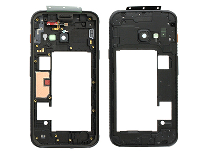Samsung SM-G398 Galaxy XCover 4s - Rear Cover + Speaker + Audio Jack+ Side Keys + Camera Lens Black