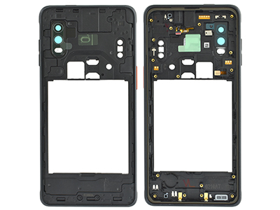 Samsung SM-G715 Galaxy XCover Pro Enterprise Edition - Rear Cover + Side Keys + Camera Lens + Audio Jack Black