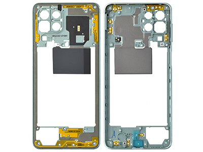 Samsung SM-M536 Galaxy M53 5G - Rear Cover + Volume Key + Antenna Green