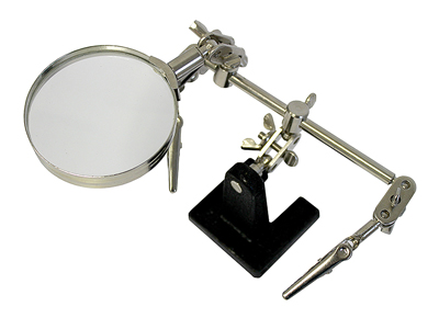 Motorola C250 - Adjustable support for mainboard processing with Tweezers and Magnifying Glass