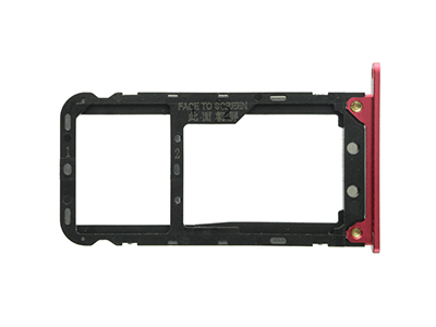 Xiaomi Redmi Note 5 - Sim Card 2/SD Card Holder Red