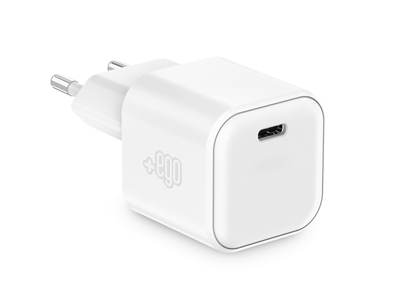 Wiko Darkmoon - Home charger GaN output USB-C PD 35W Premium Qube White