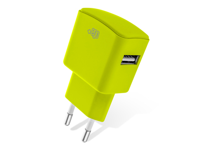 Mediacom SmartPad I2 10 Vers. MSP10I2A - Home charger output Usb A - 2.1A Soft touch Green