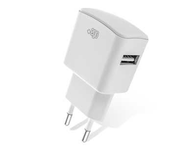 Zte Blade L5 Plus - Home charger output Usb A - 2.1A Soft touch White