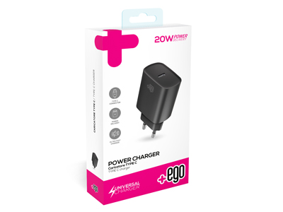Huawei P8 - Home charger output Usb C  -  PD 20W Black