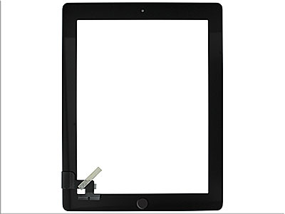 Apple iPad 2 Model n: A1395-A1396-A1397 - Touchscreen+Biadesivo+Tasto Home No Logo + switch interno Ottima Qualita' Nero