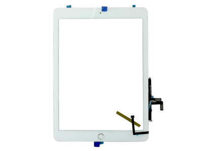 Apple iPad 5a Generazione Model n: A1822-A1823 - Touch Screen + Double-sided Tape + Home Key + Camera Frame High Quality  White