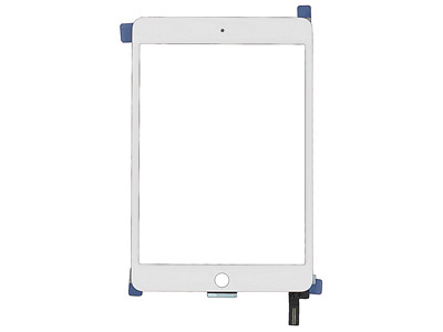 Apple iPad Mini 4 Model n: A1538-A1550 - Touch screen + Flat Cable  Alta qualità Bianco **MONTAGGIO COMPLESSO**