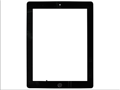 Apple iPad 4 Display Retina Model n: A1458-A1459-A1460 - Touch Screen+Double-sided Tape+Switch+Camera Frame with Home Key High Quality Black