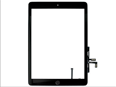 Apple iPad Air Model n: A1474-A1475-A1476 - Touch Screen+Double-sided Tape+Switch+Frame with Home Key Good Quality Black