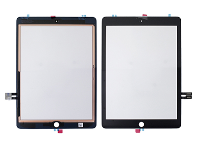 Apple iPad 6a Generazione Model n: A1893-A1954 - Touch screen + Adesivo qualità Premium Nero