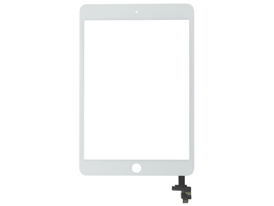 Apple iPad Mini 3 Model n: A1599-A1600 - Touch Screen + Flat Cable and Connector High Quality White