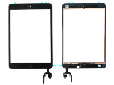 Apple iPad Mini 3 Model n: A1599-A1600 - Touch Screen + Double-sided Tape + Switch + Frame + Home Key Top Quality  Black