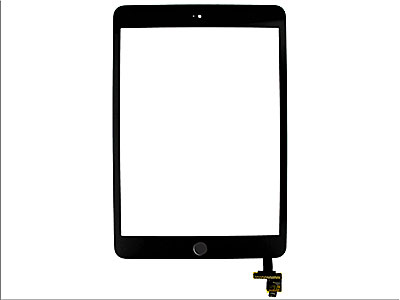 Apple iPad Mini Retina Model n: A1489-A1490-A1491 - Touch Screen + Flat with Home Key Good Quality Black