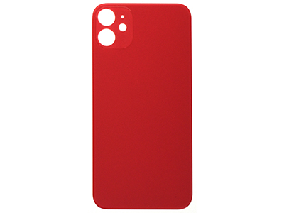 Apple iPhone 11 - Vetrino Cover Batteria Rosso vers. 