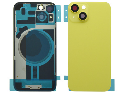 Apple iPhone 14 - Magnetic Back Cover + Camera Lens Yellow