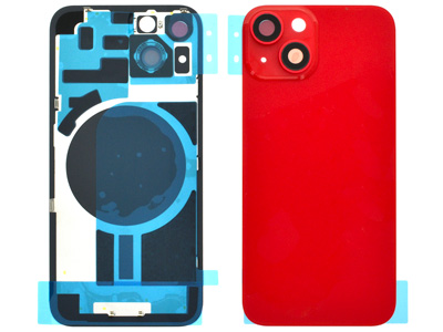 Apple iPhone 14 - Back Cover + Camera Lens Red