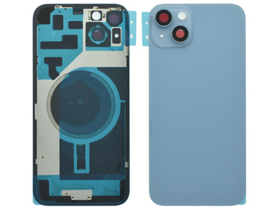 Apple iPhone 14 Plus - Magnetic Back Cover + Camera Lens Blue