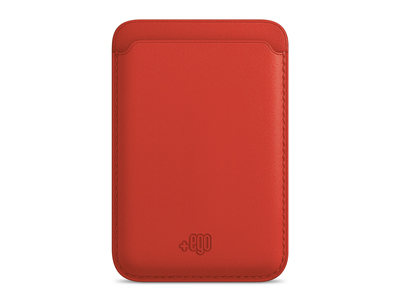 Apple iPhone 12 - Wallet Magnetico in EcoPelle Rosso