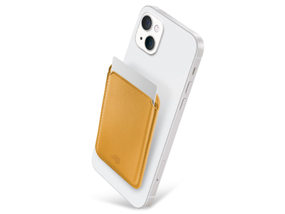 Apple iPhone 12 - Wallet Magnetico in EcoPelle Giallo