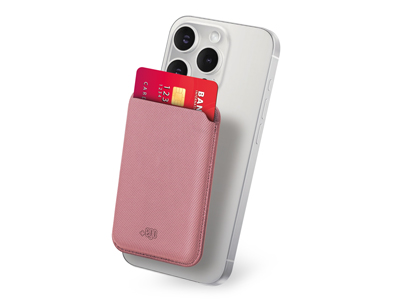 Apple iPhone 12 - Magnetic Wallet soft touch EasyCard Rose